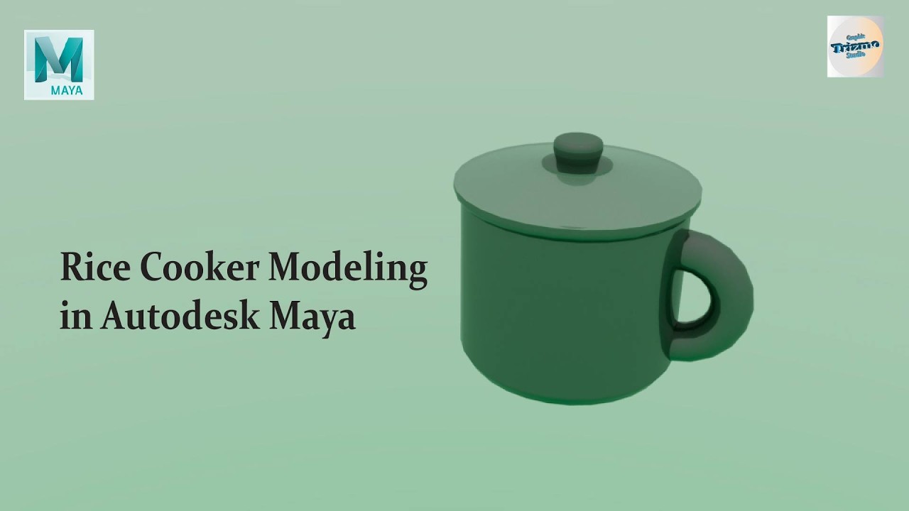 Rice Cooker 3D Model | Autodesk Maya #RiceCooker#ProductModeling#AutodeskMaya#Maya3D