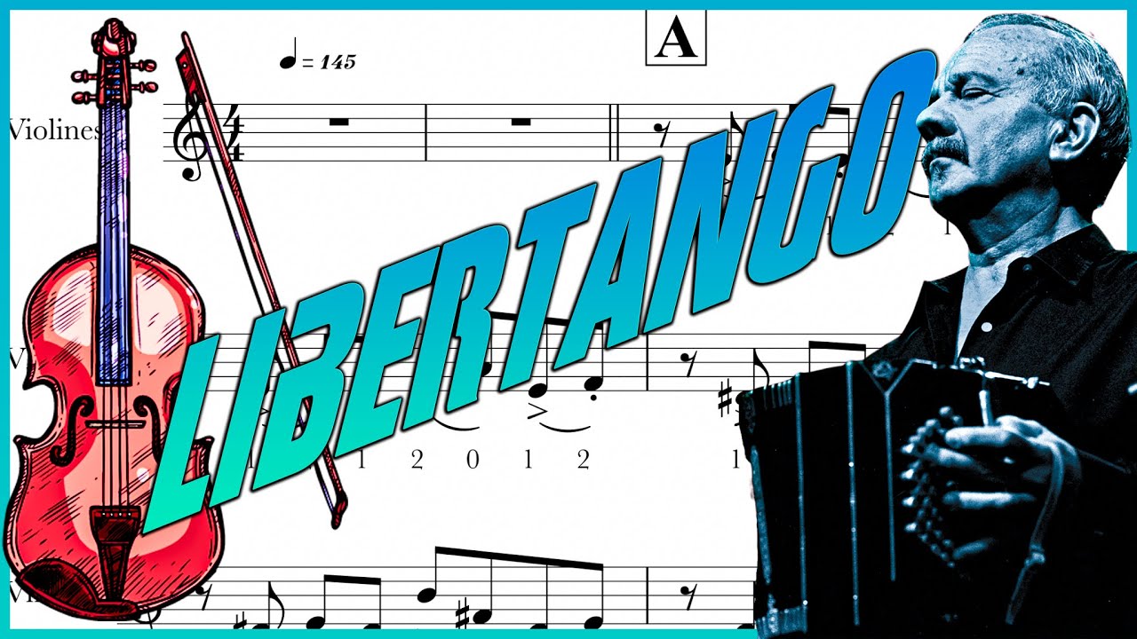 LIBERTANGO partitura violín/ partitura violino / violin sheet - easy violin sheet / ASTOR PIAZZOLLA