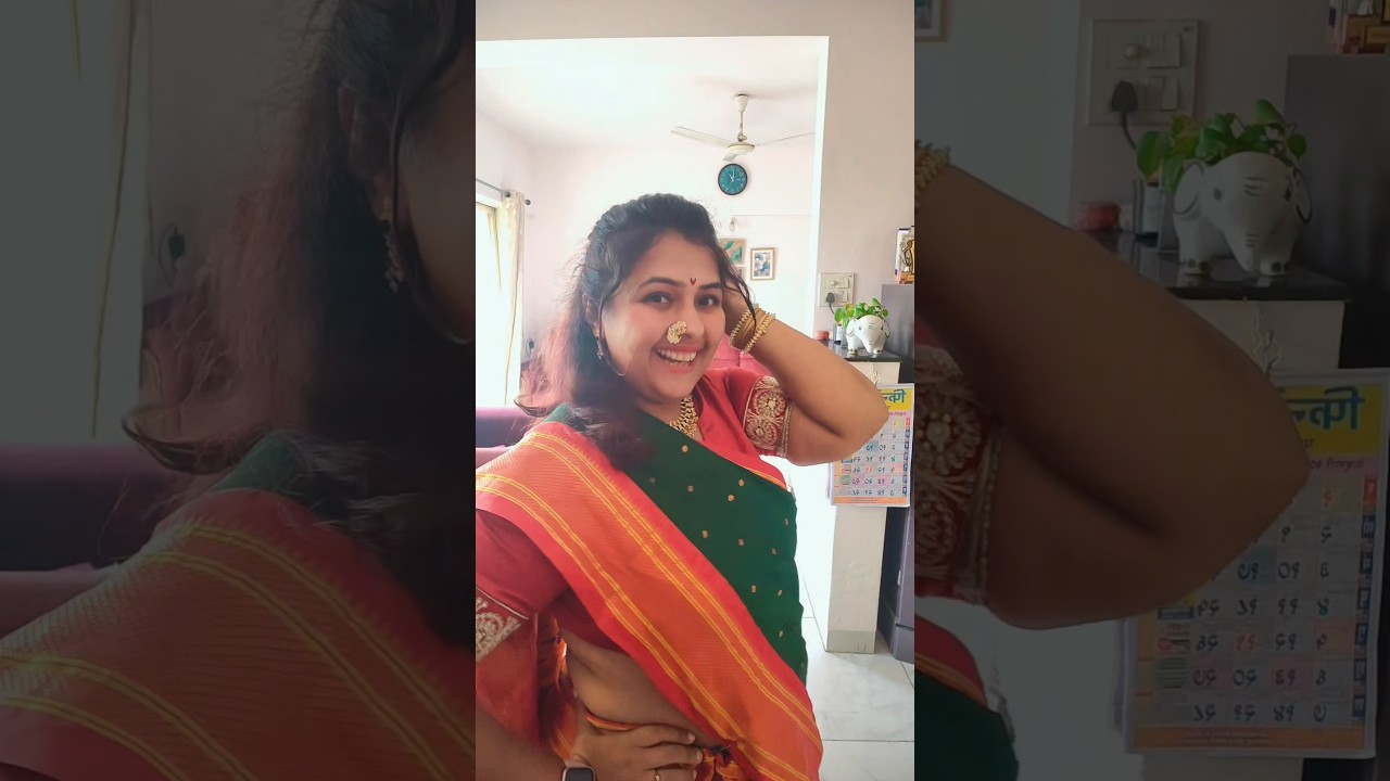 Marathi mulgi 🙏#viral #shorts #trending #reels #video #trendingshorts #saree #sundarar #marathi #fun