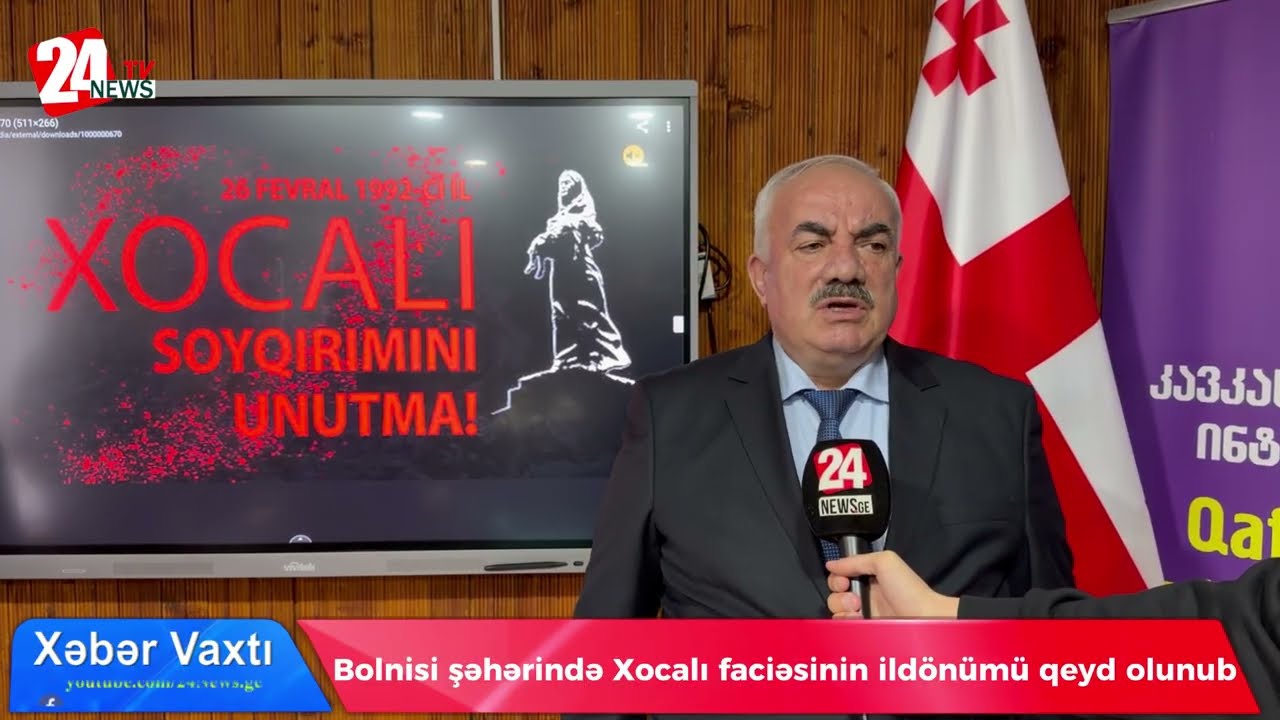 Bolnisi şəhərində Xocalı faciəsinin ildönümü qeyd olunub