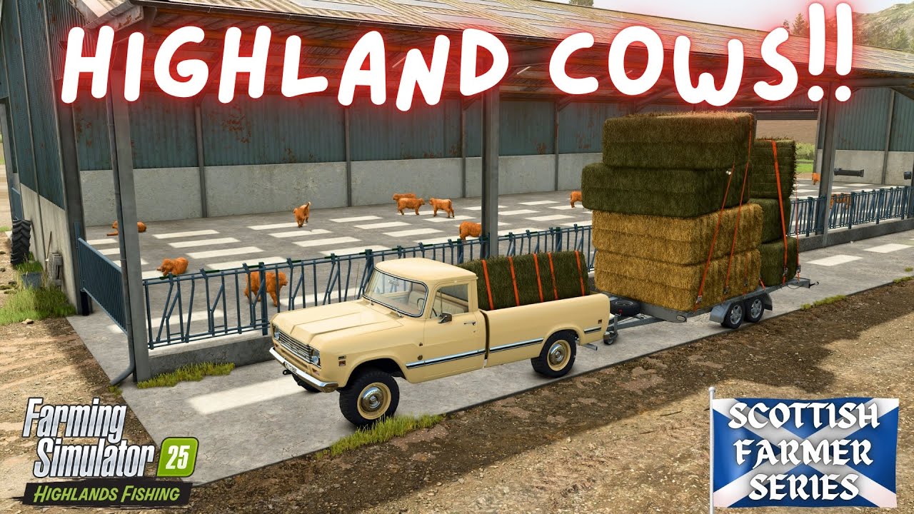 ГОРНЫЕ КОРОВЫ!! - Шотландский фермер. Эпизод 6 - Farming Simulator 25
