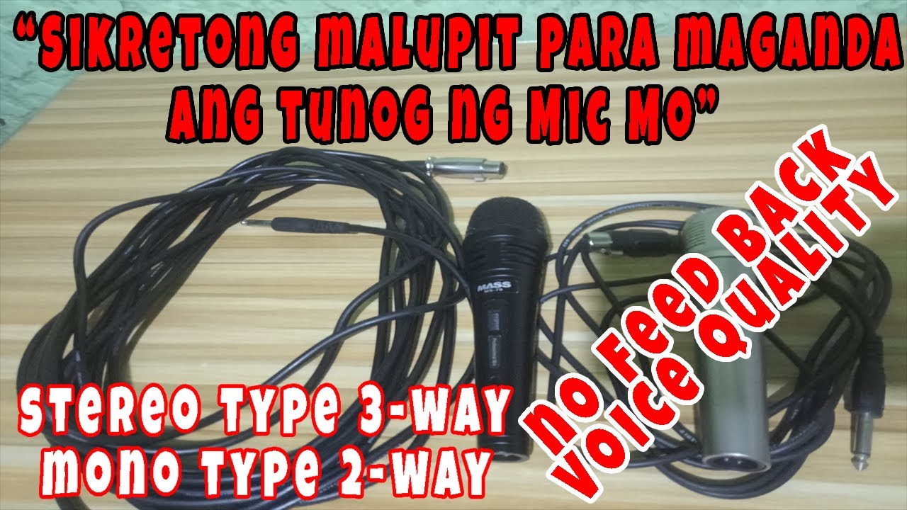 PAANO MAPAGANDA ANG TUNOG NG MIC MO AT WALANG FEEDBACK