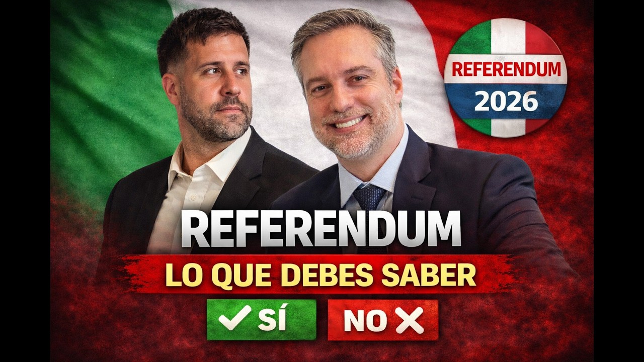✔️ Referéndum 2026 en Italia 🇮🇹 | Qué se vota, qué cambia y LO QUE DEBES SABER