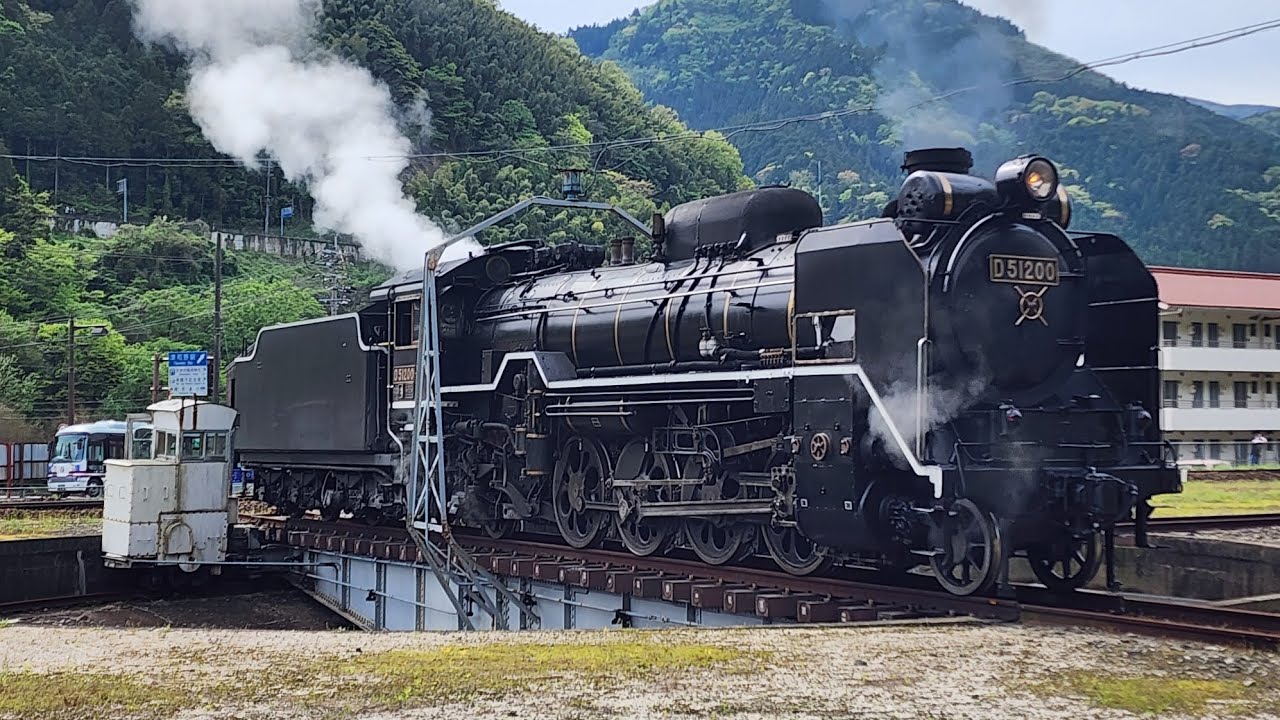 　SLやまぐち号　D51-200号機　試運転