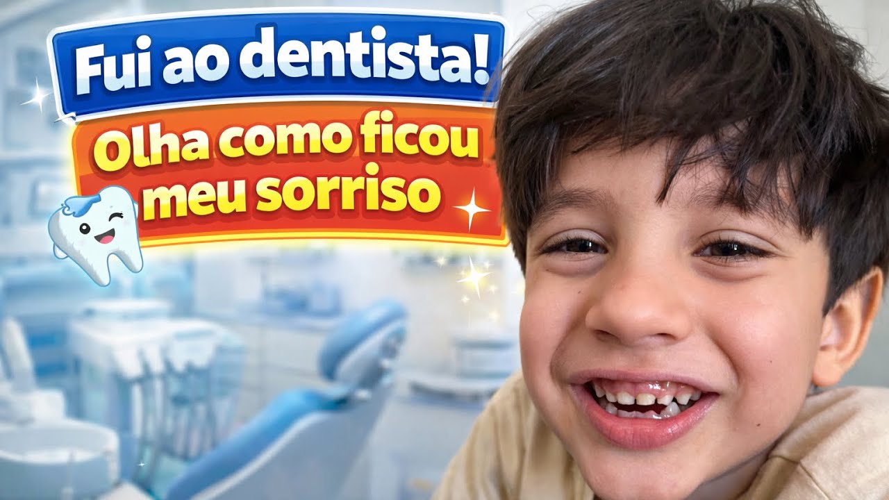 Fui ao dentista! Olha como ficou meu sorriso!