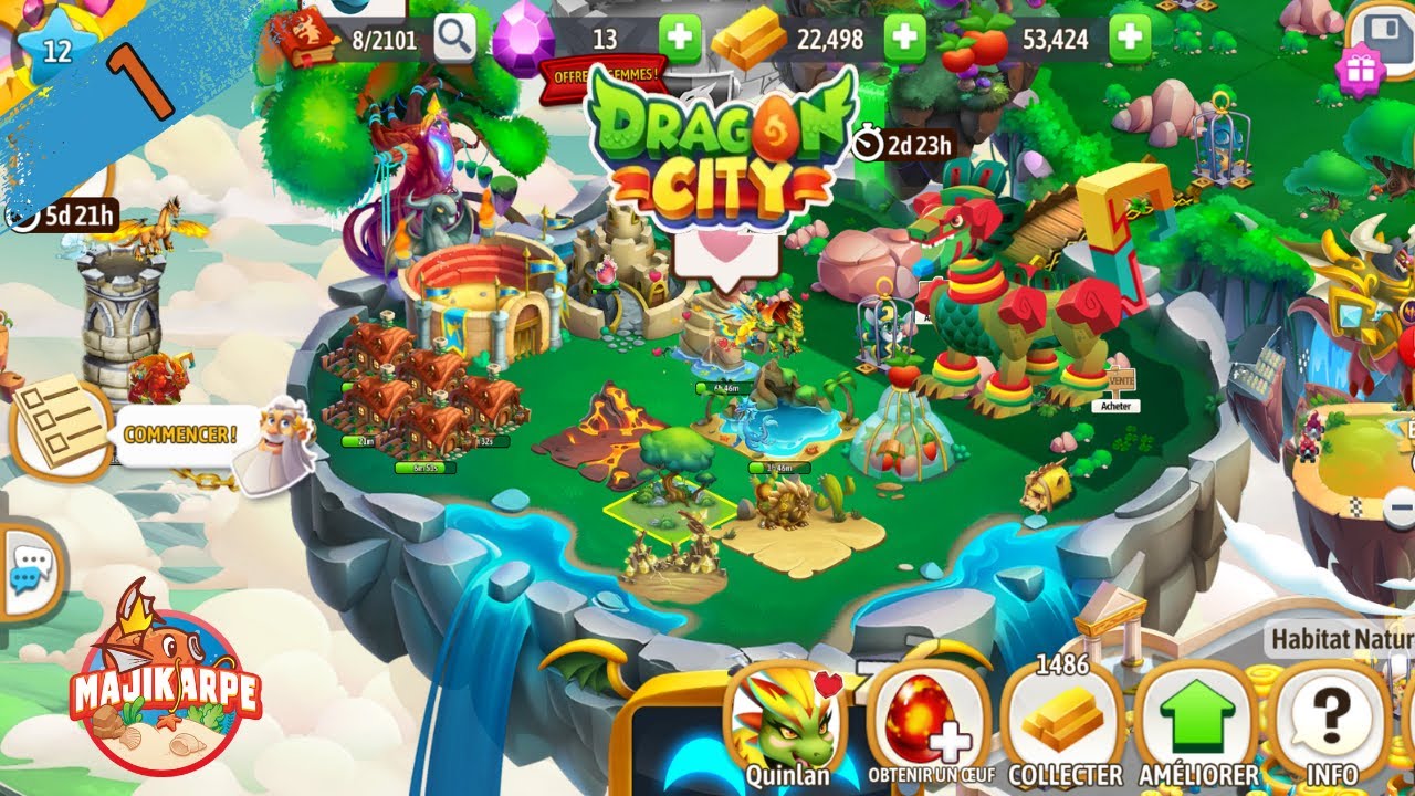 🐉 EPISODE 1 – Mon retour sur Dragon City ! | Gameplay FR 🇫🇷