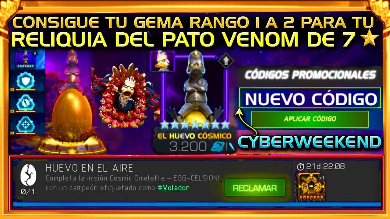 NUEVO *CÓDIGO* + HUEVO CELSIOR OBJETIVO #Volador -CONSIGUE RELIQUIA 7⭐️R2 FÁCILMENTE- | MCOC 