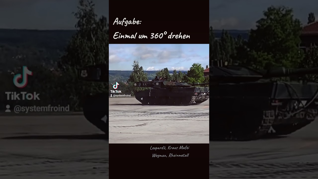 360 Grad drehung. Leopard2