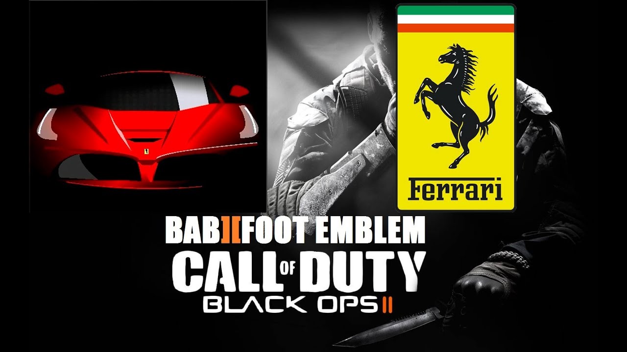 COD Black Ops 2 Emblem Tutorial  - Ferrari  LaFerrari
