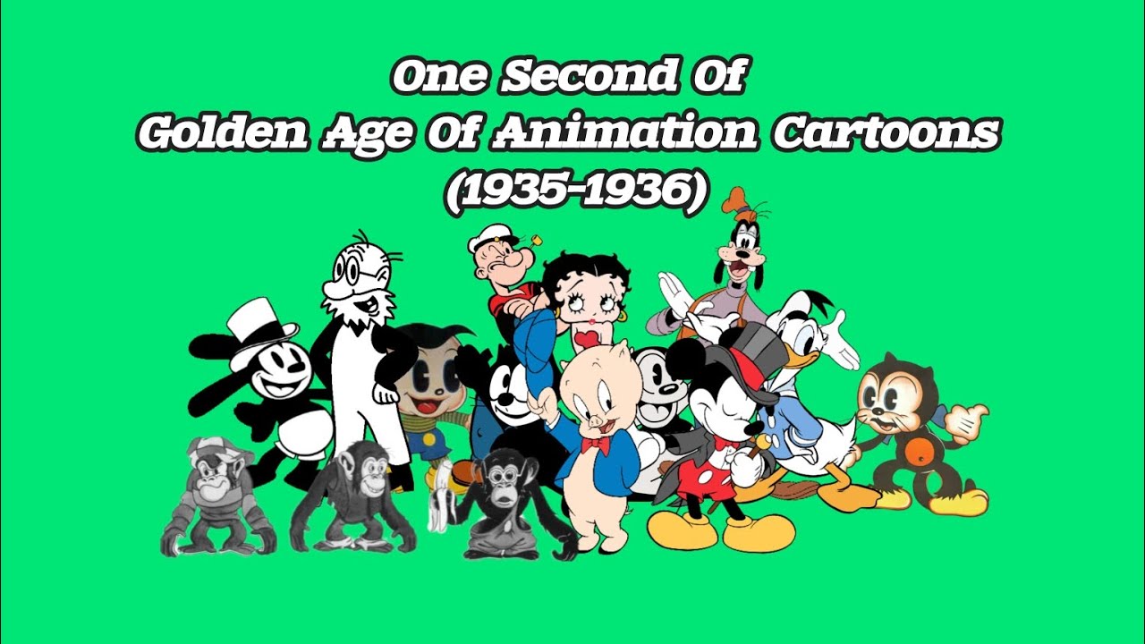 One Second Of Golden Age Of Animation Cartoons (1935-1936)(more new cartoons)