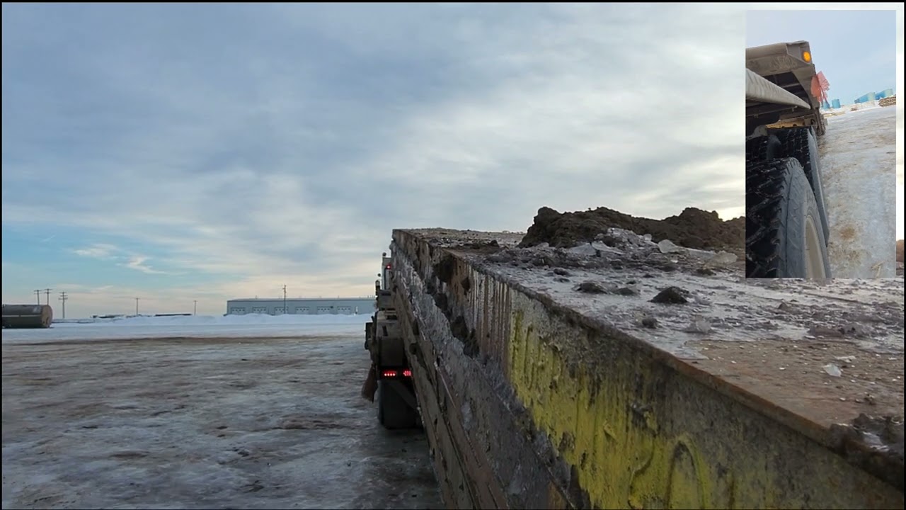 Unloading on ice