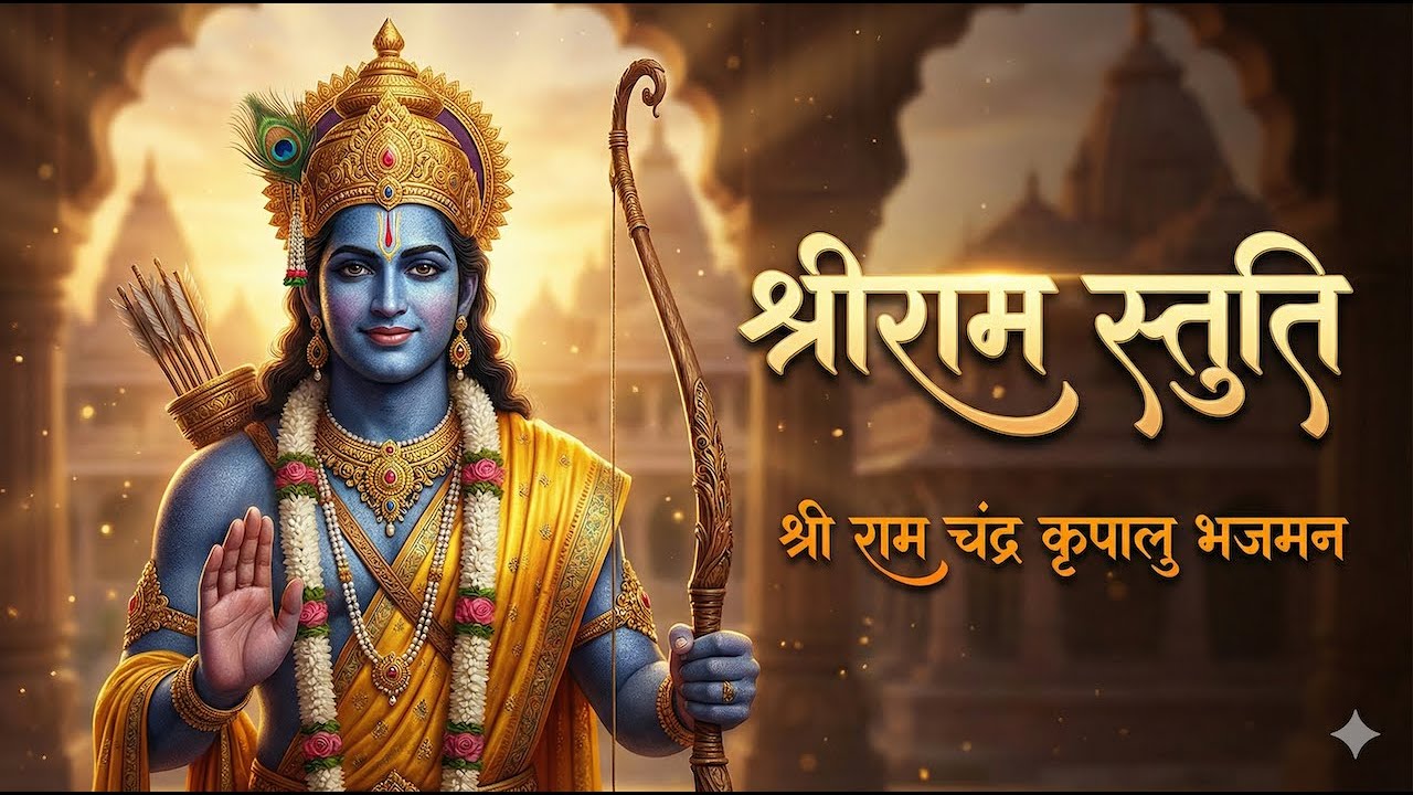Shri Ram Chandra Kripalu Bhajman | Peaceful Morning Stotram | श्री रामचंद्र कृपालु भजु मन