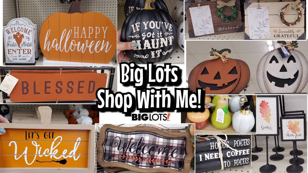 🍁👻BIG LOTS FALL HALLOWEEN 2021 SHOP WITH ME & MORE DECOR🍂🎃