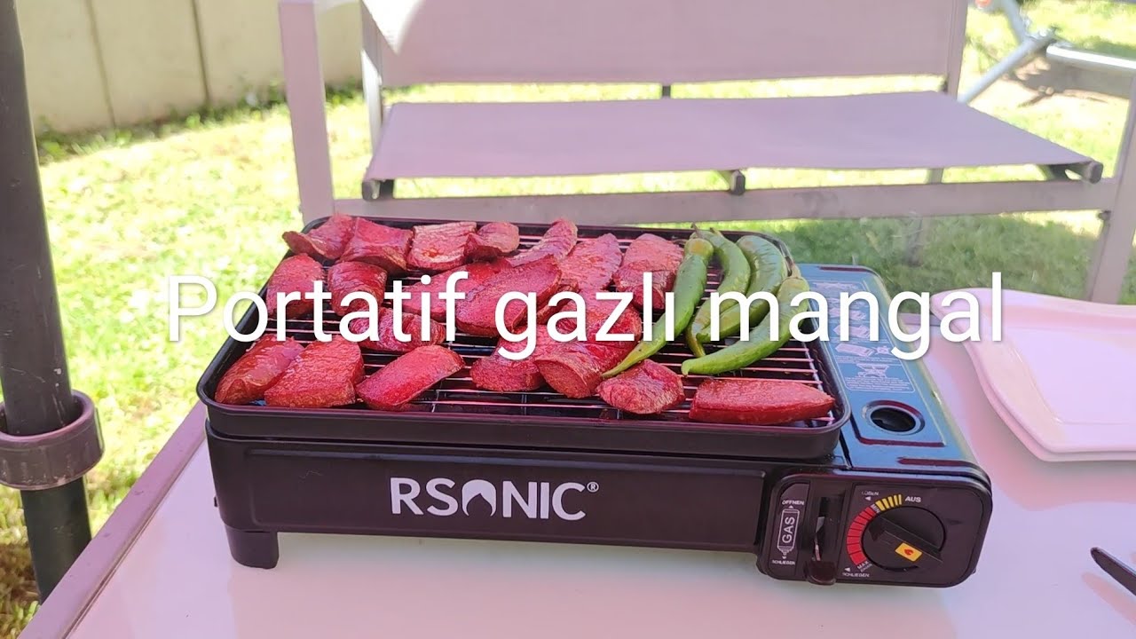 Mangalcilarin bayilacagi portatif gazli mangal...
