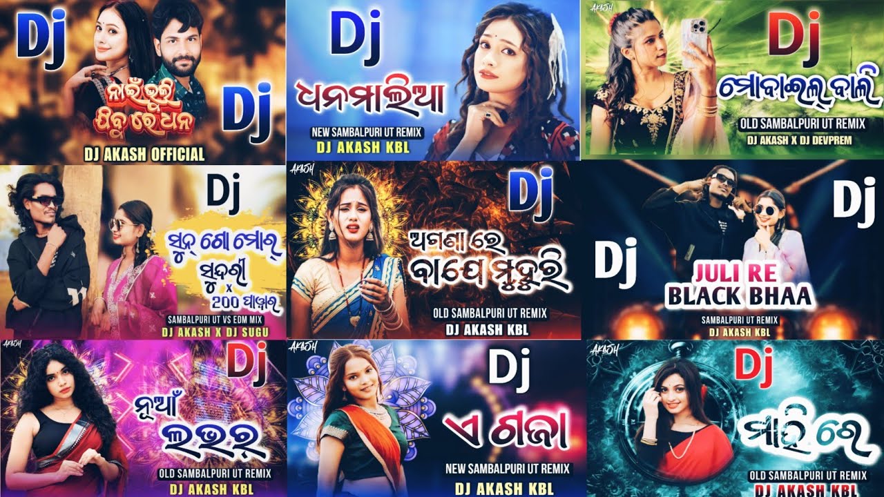 TOP-9 NEW SAMBALPURI NONSTOP HITS DJ SONG 2025 || VIRAL SAMBALPURI UT REMIX || DJ AKASH OFFICIAL