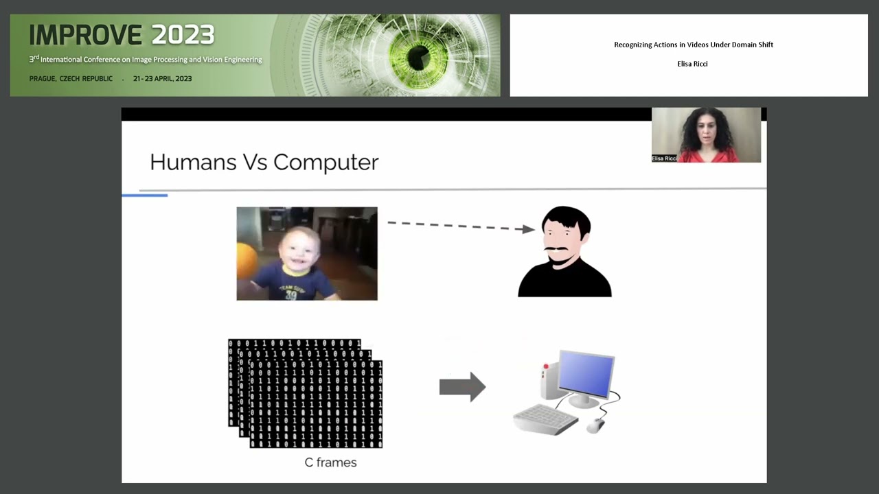 "Recognizing Actions in Videos Under Domain Shift" Prof. Elisa Ricci (IMPROVE 2023)