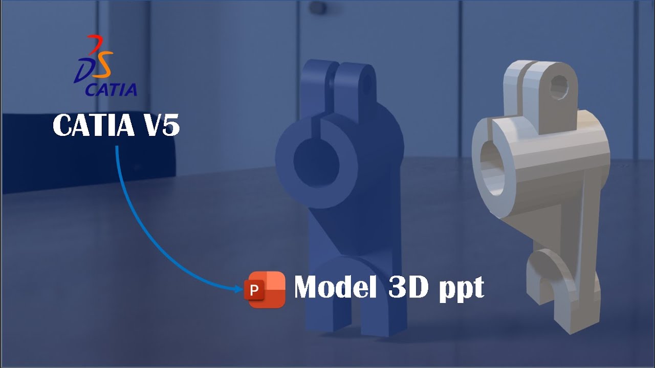 Tuto Catia #2: Comment convertir un fichier Catia en un model 3D sur une présentation PowerPoint ?