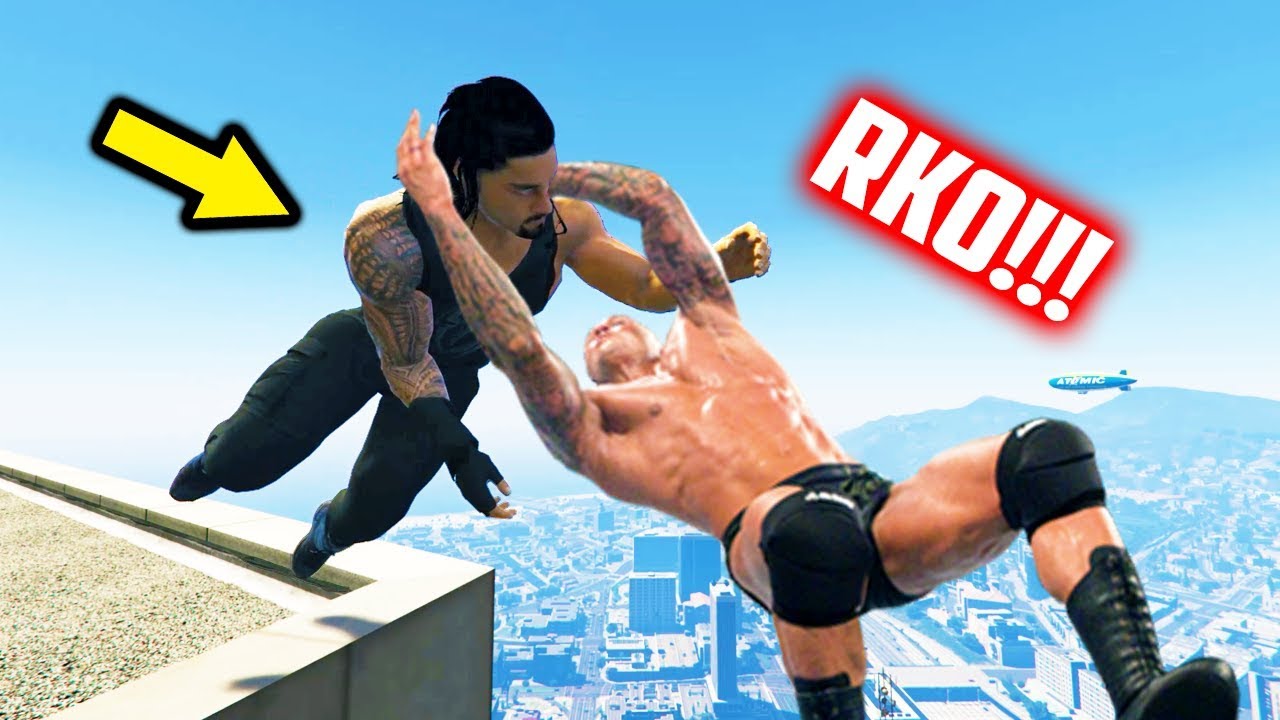 GTA 5 WRESTLING LIKE IN WWE #28 (Funny Ragdoll Wrestling, RKO, Spear, and more!)