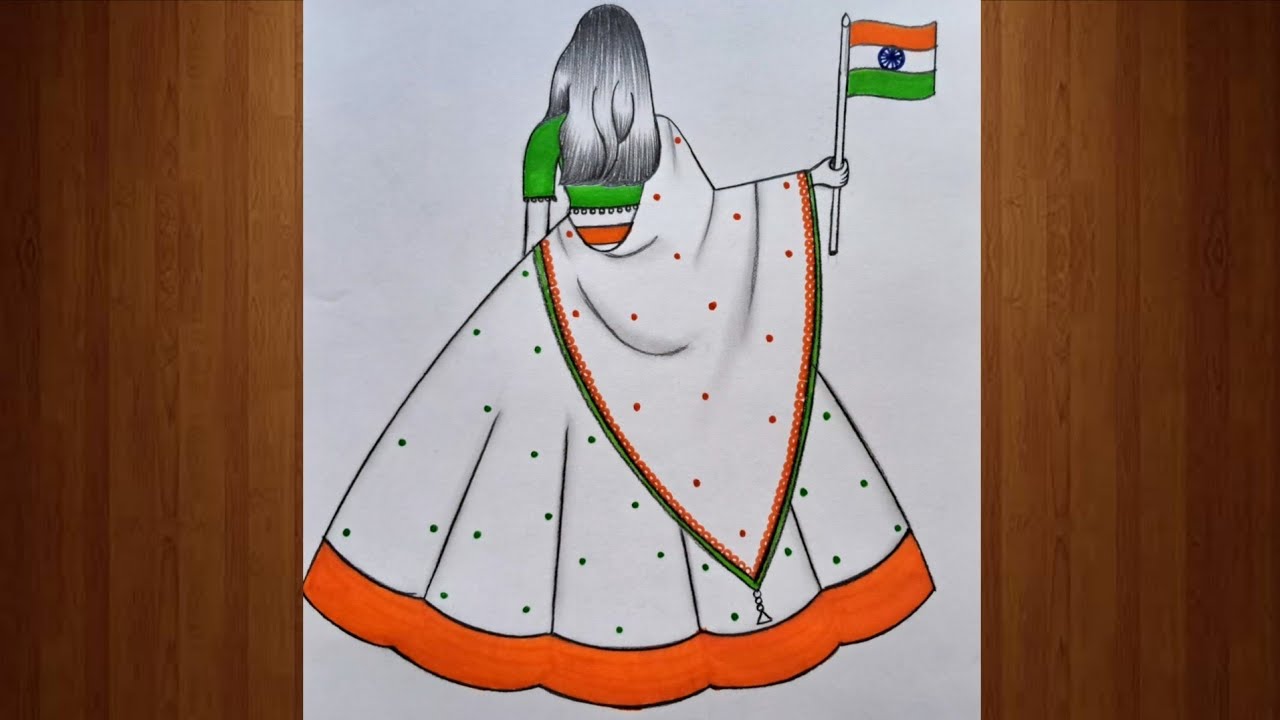 Happy republic day drawing | 26 January drawing | Republic day drawing step by step | Easy Drawing