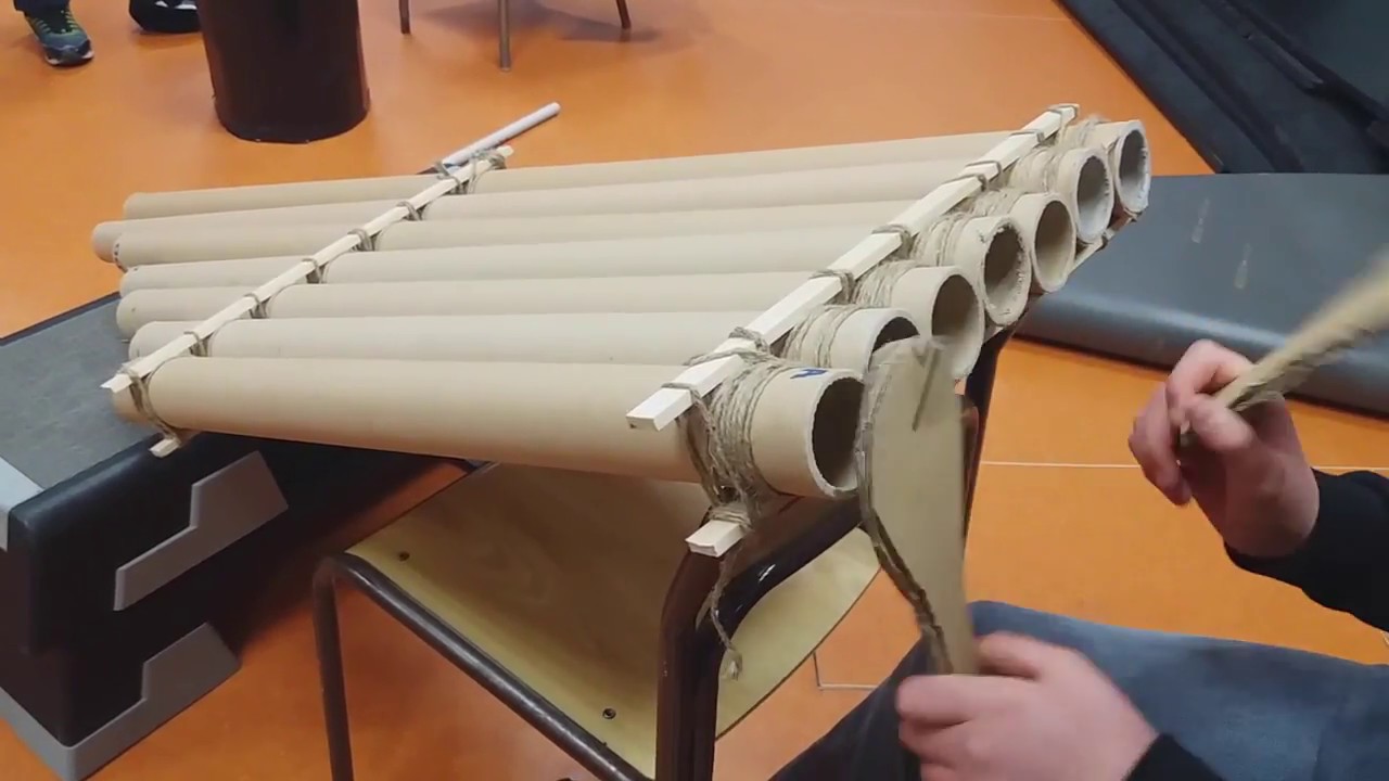 Idiophone en carton - Lutherie sauvage