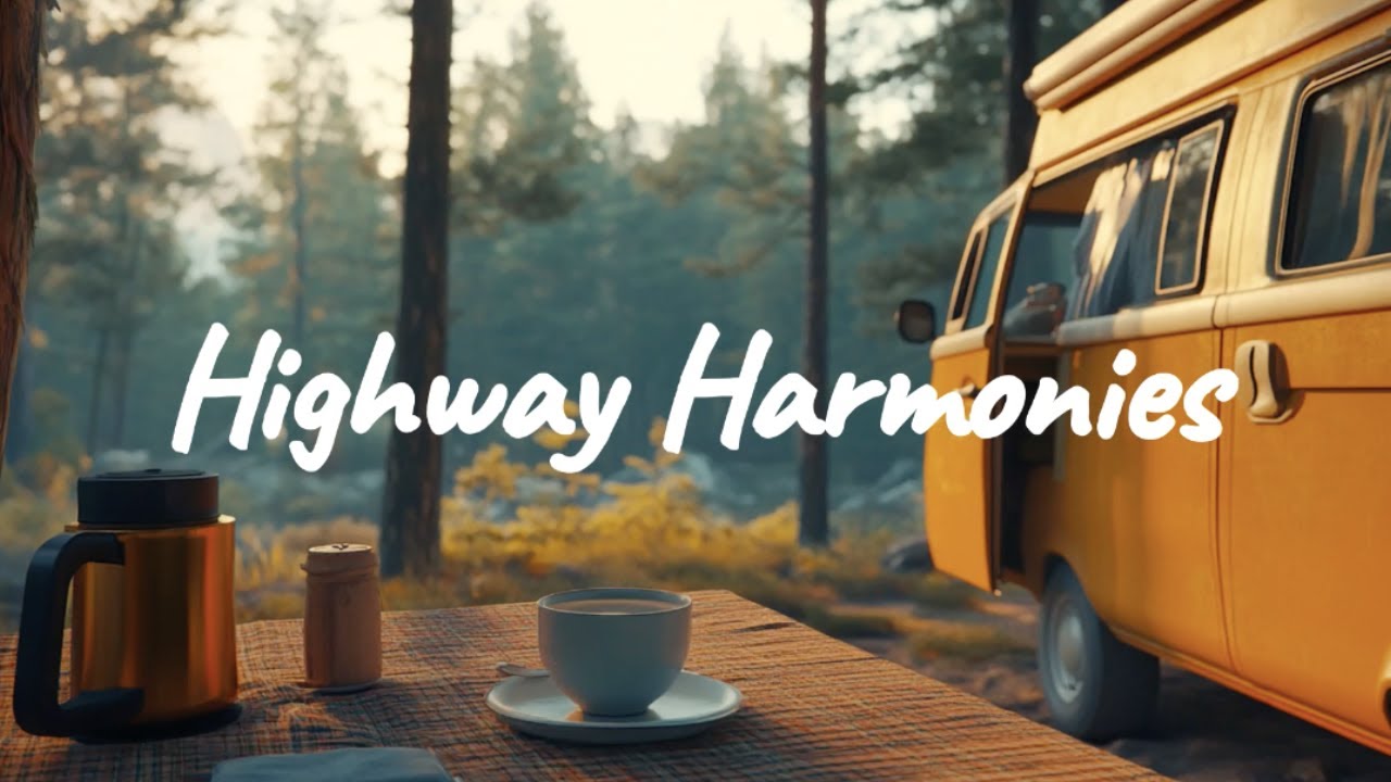 Highway Harmonies 🚐✨| Chill Acoustic, Indie Folk, Lofi mix for van life, road trips and travels