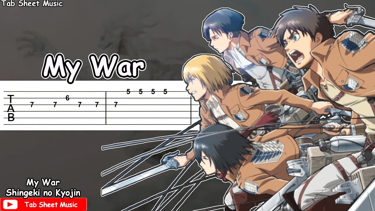 Attack on Titan Season 4 (Final Season) OP - Boku no Sensou / My War Guitar Tutorial