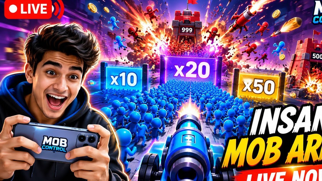 Mob Control Live Stream 🚀 | Massive Multipliers x100 & Crazy Battles!