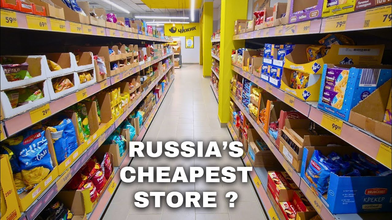 Russian TYPICAL (Low Cost) Supermarket: Chizhik