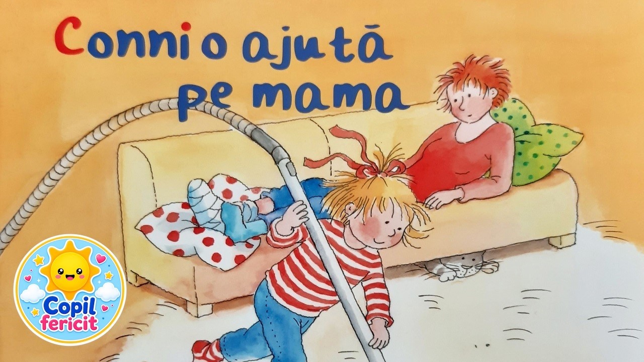 CONNI O AJUTĂ PE MAMA | Poveste educativă despre familie, empatie, responsabilitate și cooperare