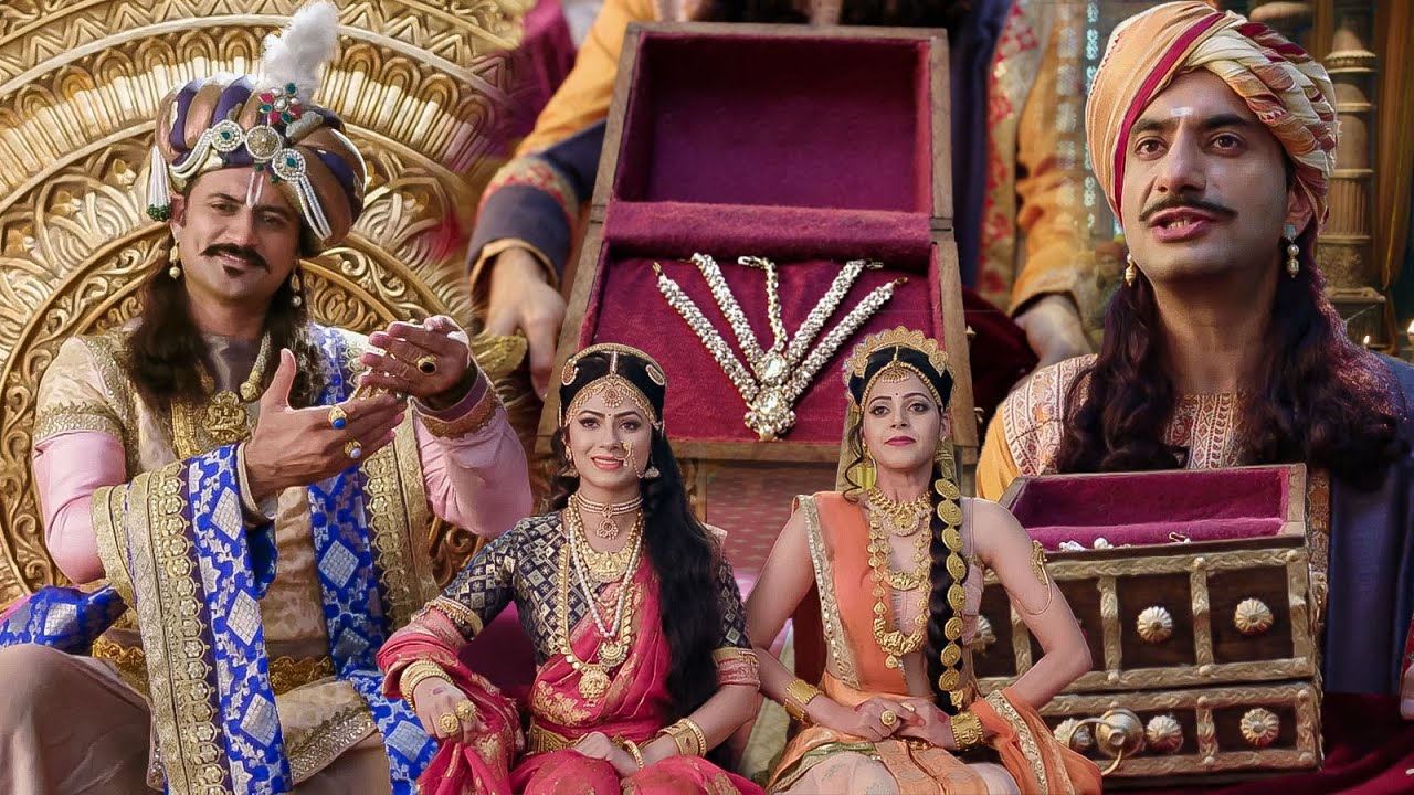 महाराज कृष्णदेव राय कैसे एक सिंदुरपठ को दो महारानियों में करेंगें विभाजित | Tenali Rama | Full Ep-24