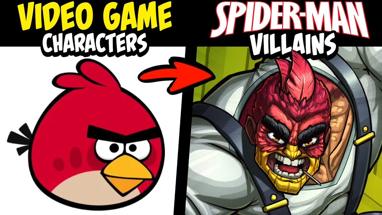 What if FAMOUS VIDEO GAME Characters Were SPIDER-MAN Villains?! 2 (Stories & Speedpaint)