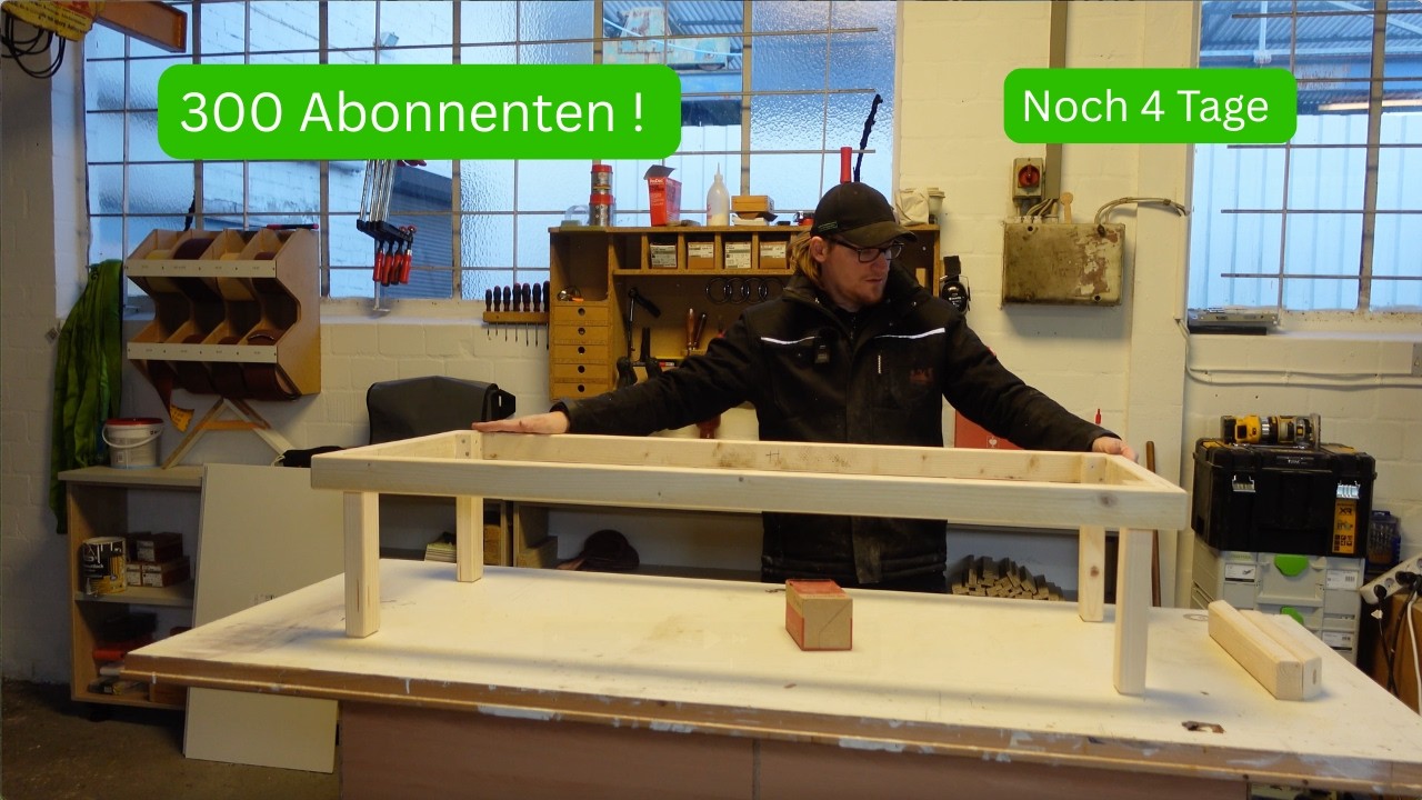 Werkstatt Vlog #3 – Erstes Projekt, 300 Abonnenten & Countdown zur Vollzeit-Selbstständigkeit