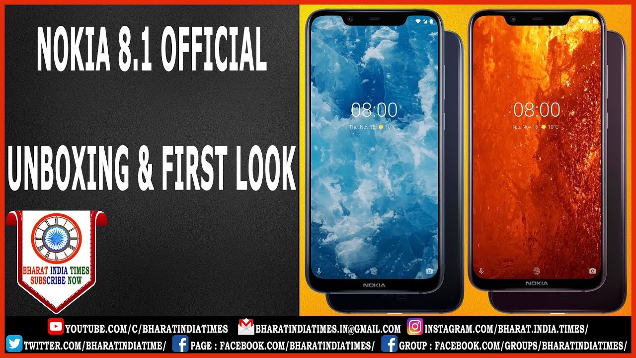 Nokia 8.1 official Unboxing + First & Look and Giveaway Date 2-Jan-2019 - India