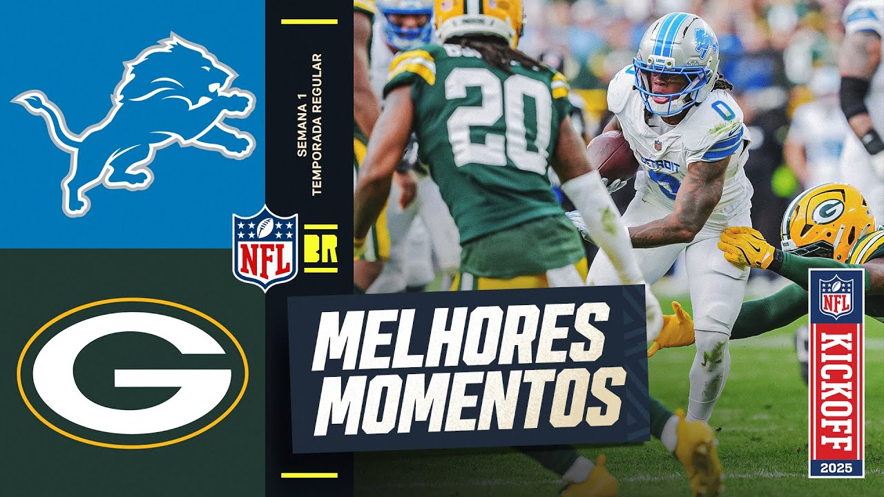 SEMANA 1 | Detroit Lions vs Green Bay Packers | Melhores Momentos | NFL 2025