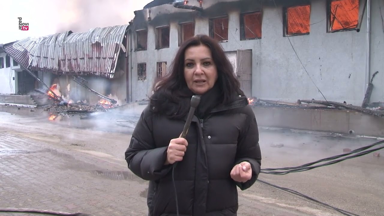 Požar u Industrijskoj zoni u Novom Pazaru