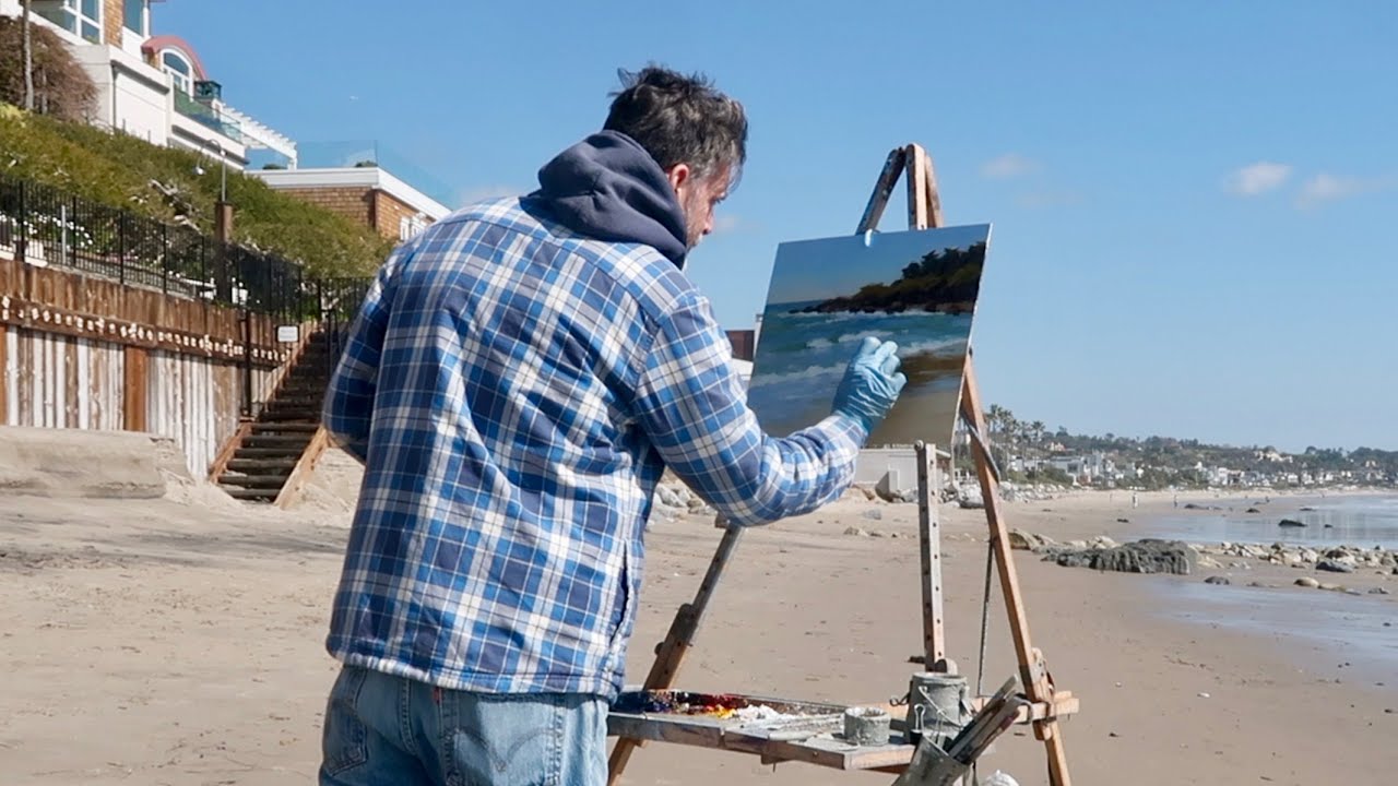 PLEIN AIR oil painting SIMPLE SHAPES