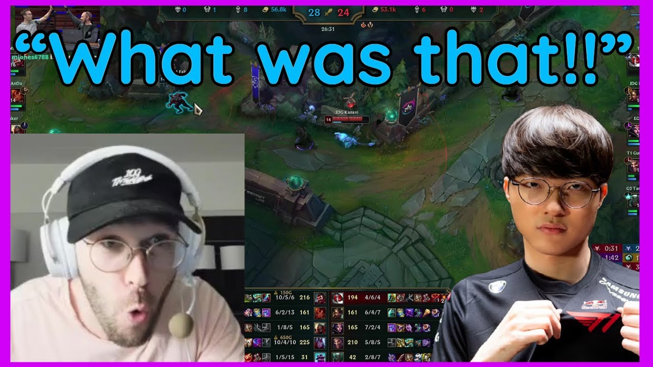 Kobe Reacts To Faker Crazy Zed Play In Champions Queue!!