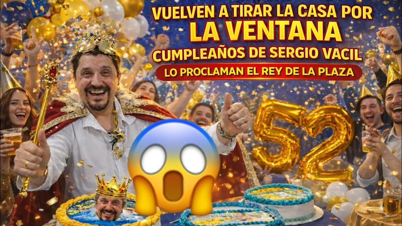 😱😱VUELVEN A TIRAR LA CASA POR LA VENTANA EN CUMPLEAÑOS SERGIO VACIL  
