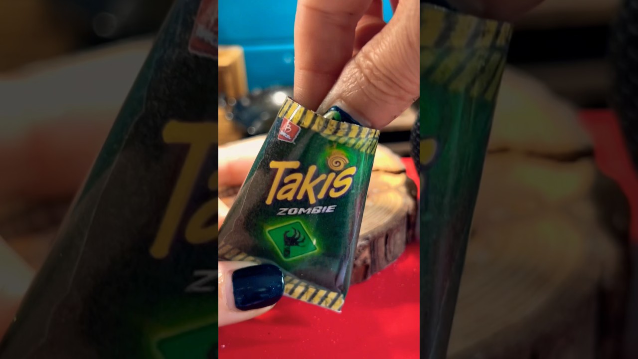 Halloween zombie Takis - eat or pass ? #halloween #foodie #shorts #shortsfeed