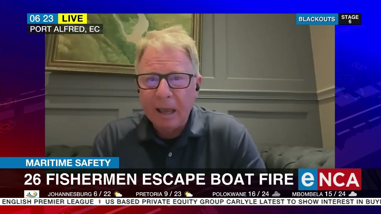 Maritime safety | Fishermen escape boat fire