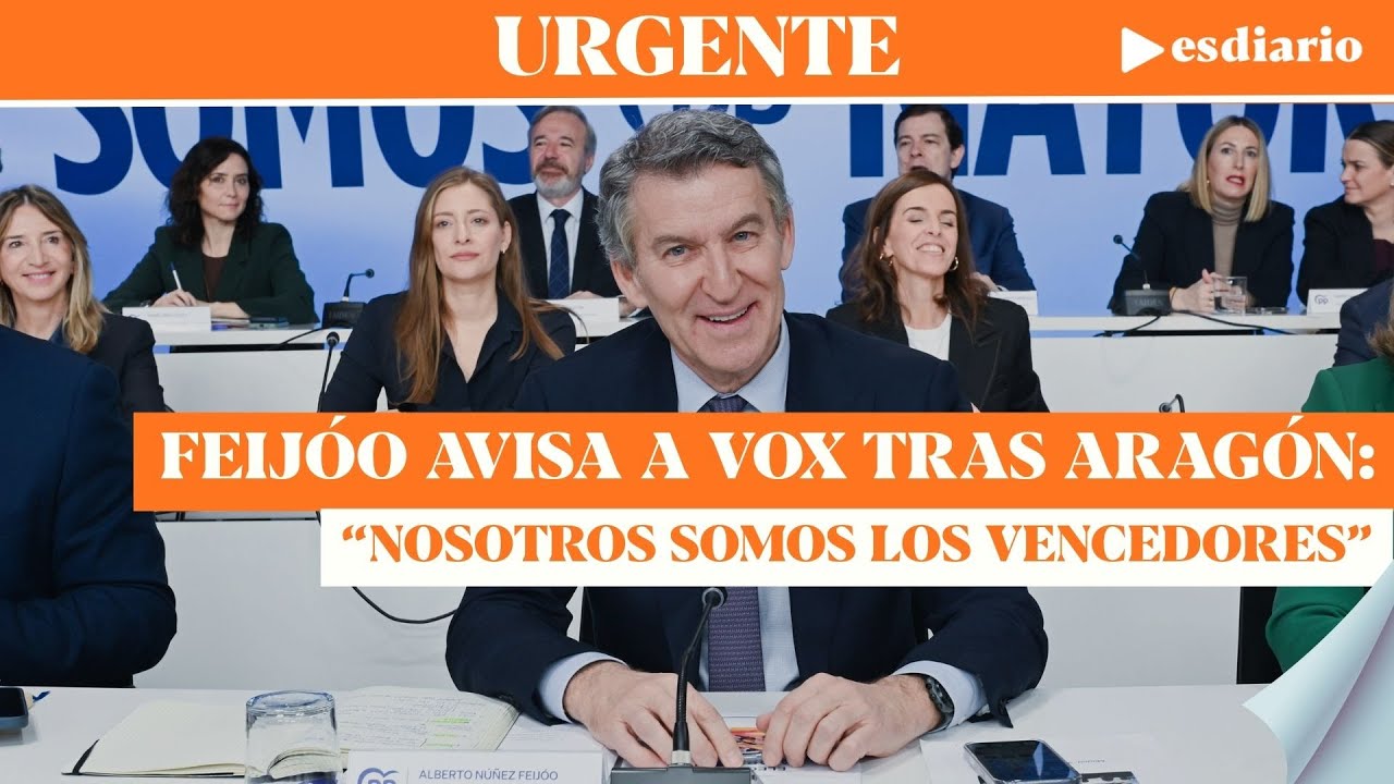 #URGENTE: Feijóo marca el territorio tras Aragón y avisa a Vox 