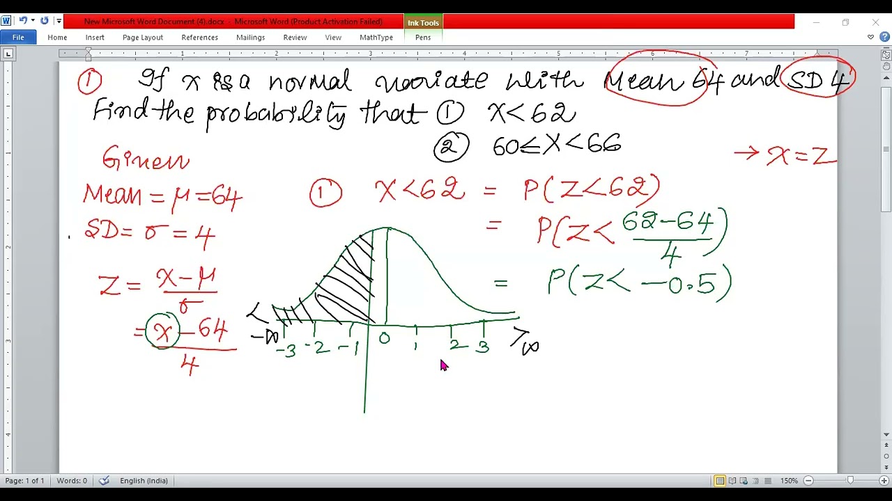 2nd PUC STATISTICS = STANDARD NORMAL VARIATE = FIXED QUESTION (5 MARKS) IN SECTION C Q NO 32