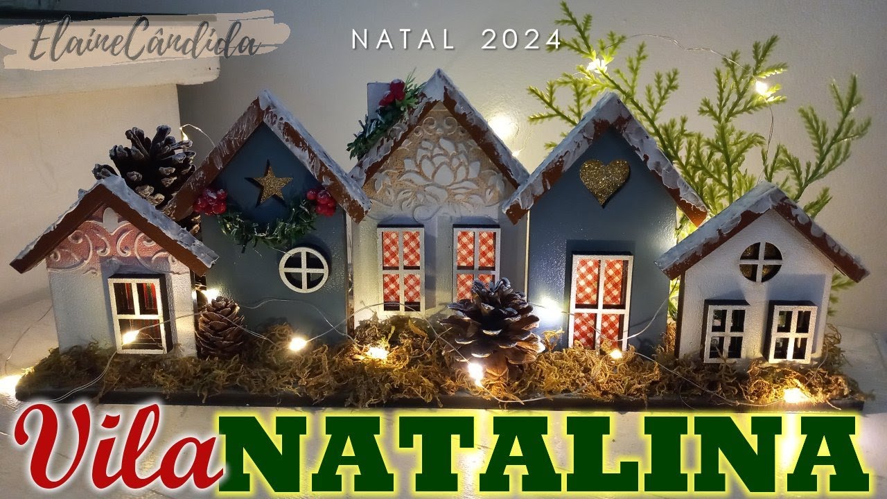 Natal 2024 - Decorando uma Vila Natalina em MDF