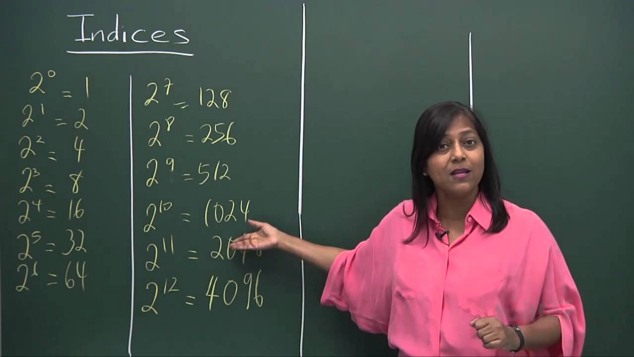 Indices (Elementary Mathematics Secondary 3/4)