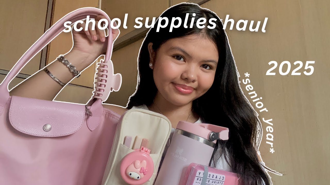 back to school supplies haul 2025 💌📚 12th grade edition