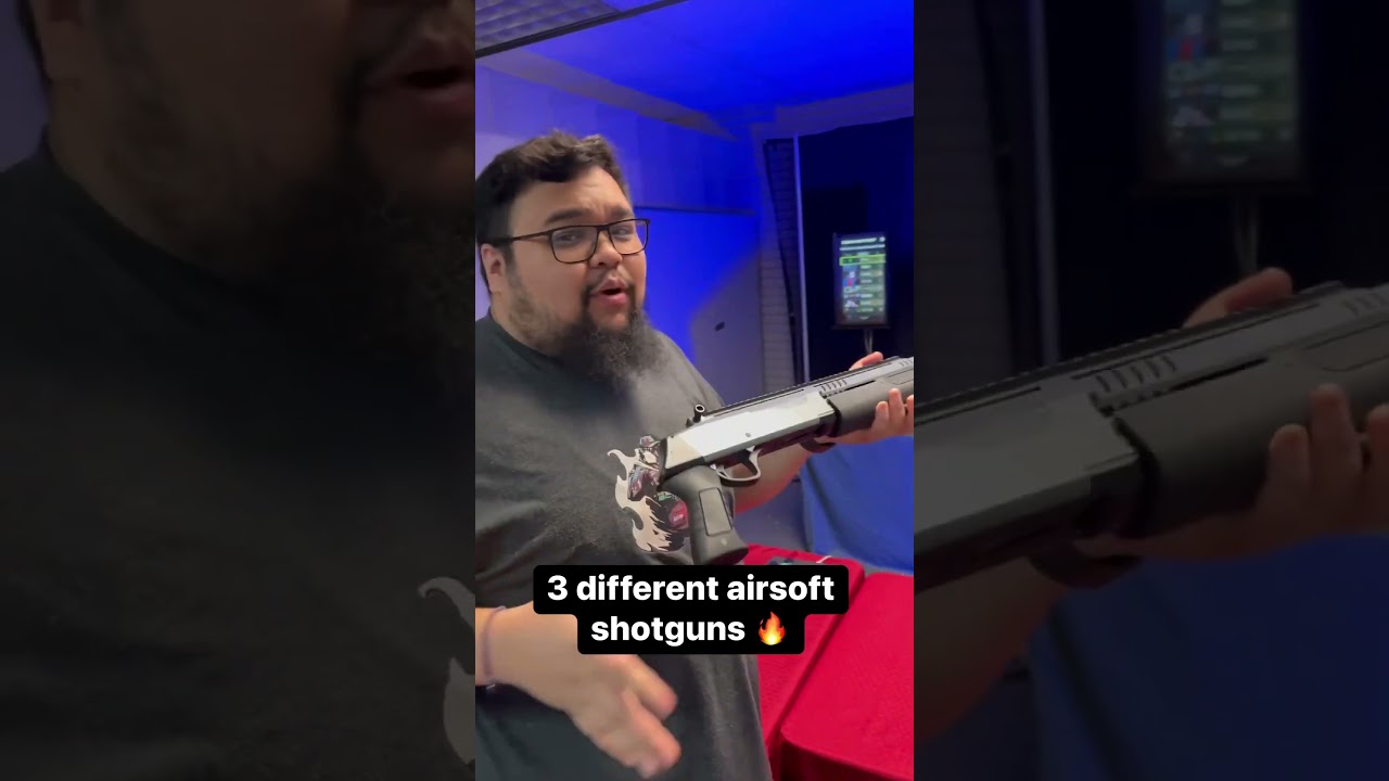 3 different airsoft shotguns!🤯🔥 #airsoft #airsoftgi #warzone #shotgun #mayogang #trending