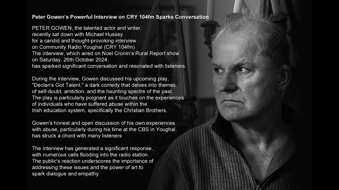Peter Gowen’s Powerful Interview on CRY 104fm