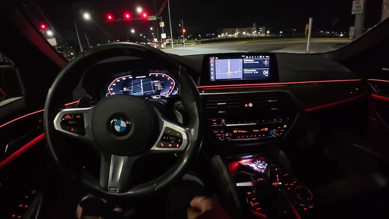 First vlog, late night drive in my 2020 BMW M550i X-Drive  #BMW #m550i