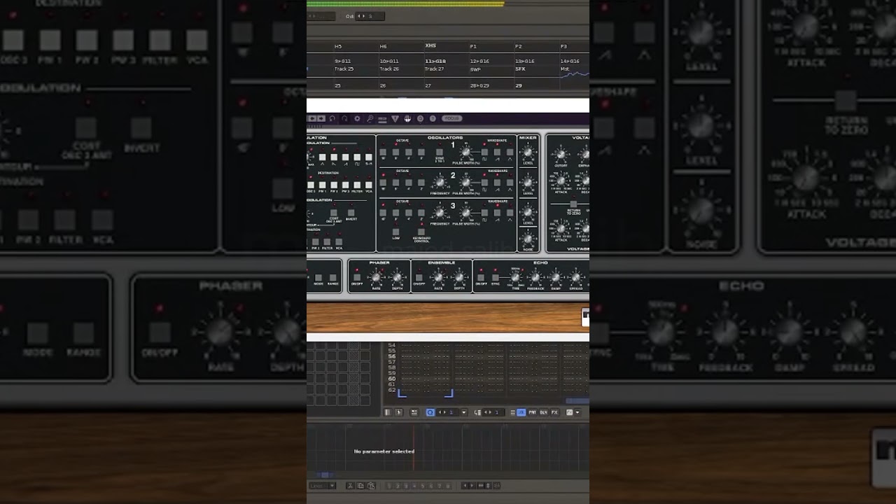 Melodic part using memorymode synth