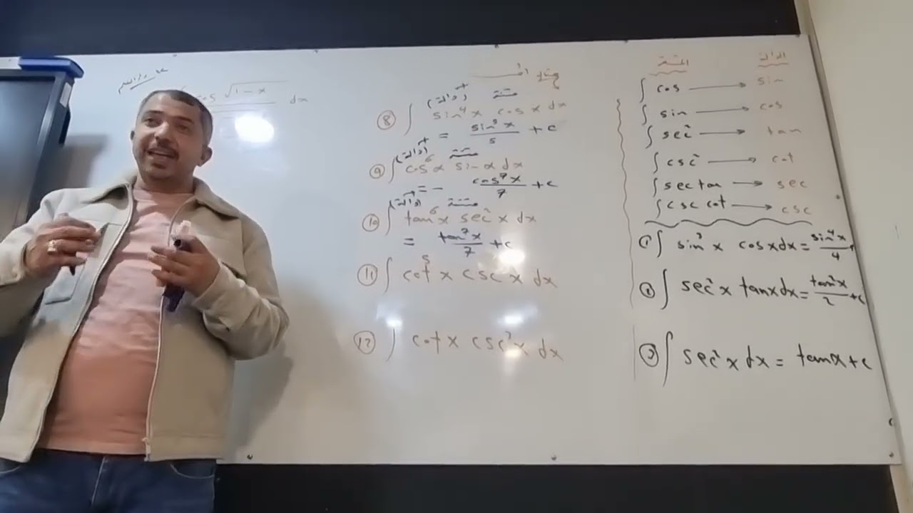 محاضرة 2 / تكامل الدوال المثلثية 